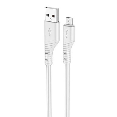 Кабель USB - micro USB Hoco X97 Crystal  100см 2,4A  (white)