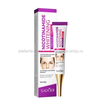 Отбеливающий крем для лица Sadoer Whitening Freckle Face Cream 20g (106)