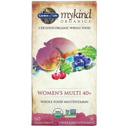 Garden of Life, MyKind Organics, Women's Multi 40+, 60 Vegan Tablets