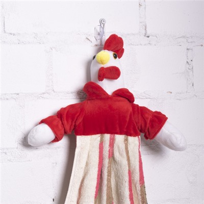 Кукла-полотенце интерьерная 30 50/26 см цвет красный