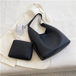 Набор сумок из 2 предметов, арт А106, цвет:чёрный