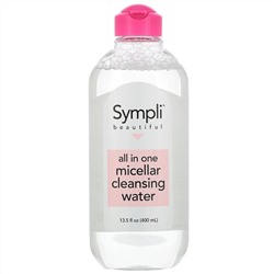 Sympli Beautiful, универсальная мицеллярная очищающая вода, 400 мл (13,5 жидк. унции)