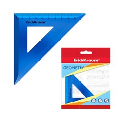 Треугольник  9 см х 45 градусов Ice Metallic синий, во флоупаке 57882 ErichKrause