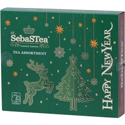 SebaSTea. Новый год. Golden Gift. Зеленая карт.упаковка, 20 пак.