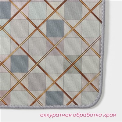 Набор ковриков для ванной и туалета Доляна «Котто», 2 шт, 50×80, 40×50 см, цвет серый
