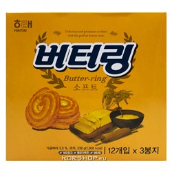 Печенье "Сливочное кольцо" Haitai, Корея, 238 г Акция