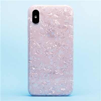 Чехол-накладка - SC241 для "Apple iPhone X/iPhone XS" (001) (light pink)