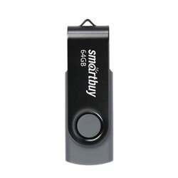 Флэш накопитель USB 64 Гб Smart Buy Twist Dual Type-C/Type-A 3.0/.3.1 (black)