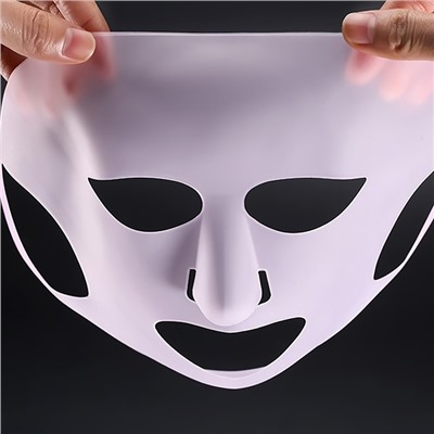 Силиконовая маска для лица, 22 × 28 см, цвет МИКС