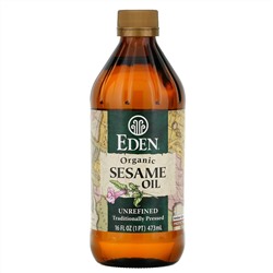 Eden Foods, Органическое кунжутное масло, нерафинированное, 473 мл (16 жидких унций)