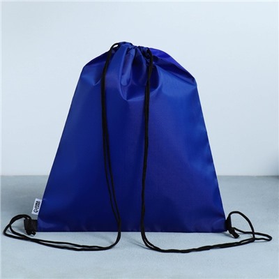 Мешок для обуви  болоньевый материал, цвет синий, 30 х 40 см