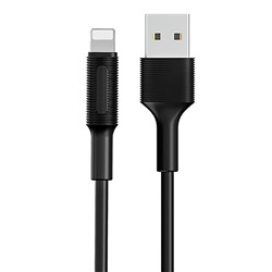 Кабель USB - Apple lightning Borofone BX1 (повр. уп)  100см 2A  (black)