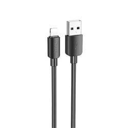 Кабель USB - Apple lightning Hoco X96  100см 2,4A  (black)