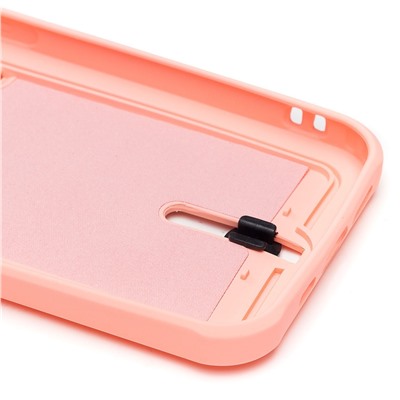 Чехол-накладка - SC304 с картхолдером для "Apple iPhone 13 Pro" (light pink)