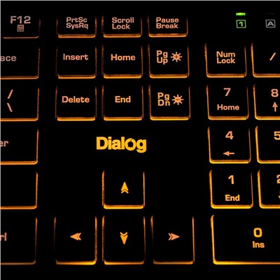 Клавиатура Dialog Katana-Multimedia KK-ML17U мембранная игровая с подсветкой USB (повр. уп.) (black)