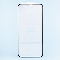 Защитное стекло Full Screen - 3D Flat для "Apple iPhone 12 mini" (тех.уп.) (black)