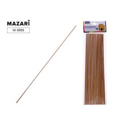 Деревянные палочки для творчества круглые 30 шт 30 см х 3 мм M-9999 Mazari