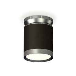 Комплект накладного светильника XS8142040 SBK/PPH черный песок/графит полированный GX53 (N8919, C8142, N8133)