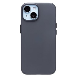 Чехол-накладка - PC091 для "Apple iPhone 15" (matte transparent/black) (232317)