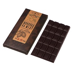 Шоколад на меду "Премиум" горький, 70% какао, классический Гагаринские Мануфактуры, 70 г