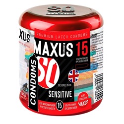 Ультратонкие презервативы MAXUS Sensitive - 15 шт.