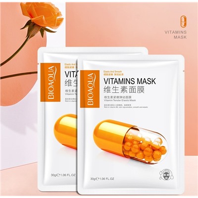 Тканевые маски для лица с витаминами BIOAQUA Vitamins Skin Mask