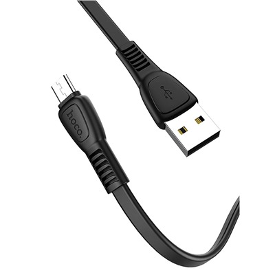 Кабель USB - micro USB Hoco X40 Noah Charging (повр. уп)  100см 2,4A  (black)