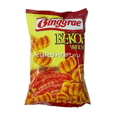 Корейские чипсы со вкусом бекона, Бингрэ (Binggrae), 40 г