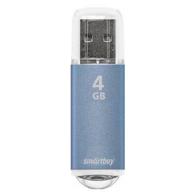 Флэш накопитель USB 4 Гб Smart Buy V-Cut (blue)