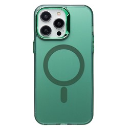 Чехол-накладка - SM025 SafeMag для "Apple iPhone 14 Pro Max" (green) (232097)