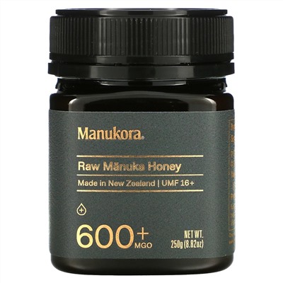 Manukora, Raw Manuka Honey, 600+ MGO, 8.82 oz (250 g)