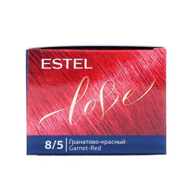Стойкая крем-краска  для волос ESTEL LOVE гранатово-красный