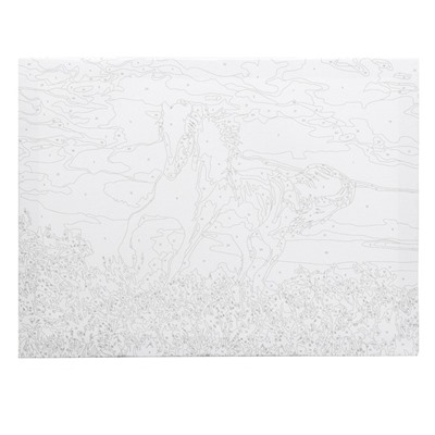Картина по номерам на холсте с подрамником «Грациозный бег коня», 40 х 30 см