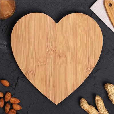 Менажница деревянная «Готовлю с любовью», 19 х 17.5 см