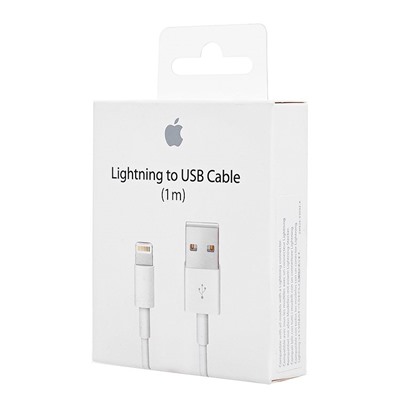 Кабель USB - Apple lightning ORG MD818  100см 2A (B) (white)