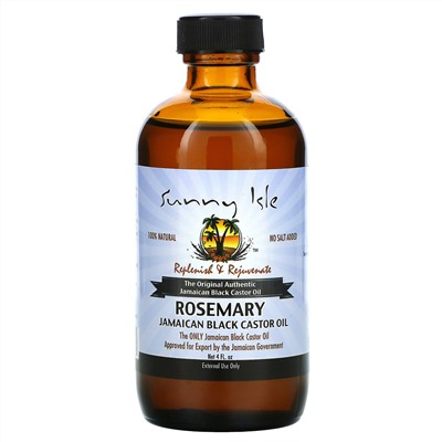 Sunny Isle, Jamaican Black Castor Oil, Rosemary, 4 fl oz