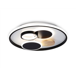 Настенно-потолочный светодиодный светильник с пультом FL4802 WH/BK белый/черный 3000K-6400K 70W D50095 (ПДУ ИК)