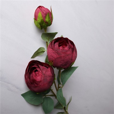 Цветок искусственный Роза кустовая 80 см / CRK-80 /уп 600/