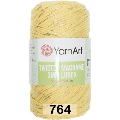 Пряжа Yarnart Macrame Twisted 3 Mm Lurex