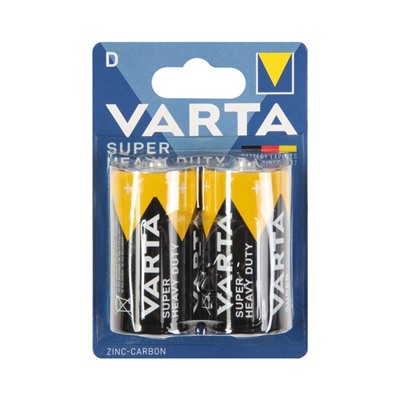 Батарейка солевая Varta SUPER LIFE D набор 2 шт