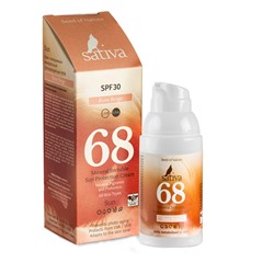 Крем солнцезащитный с тонирующим эффектом "№68 Rose Beige SPF 30" Sativa, 30 мл