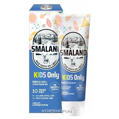 Детская зубная паста Фруктовая Mild Fruity Smaland KeraSys, Корея, 80 г. Срок до 05.10.2024. АкцияРаспродажа