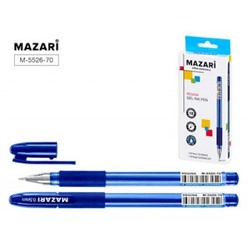 Ручка гелевая "REGINA" 0.5мм синяя, с грипом M-5526-70 Mazari