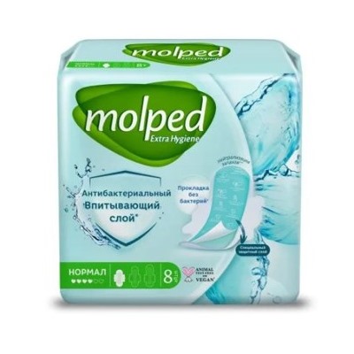 Прокладки гигиенические Molped Antibacterial Normal 8 шт