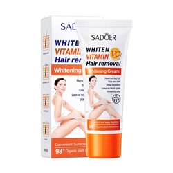 Крем для удаления волос SADOER WHITEN VITAMIN Hair removal 60гр