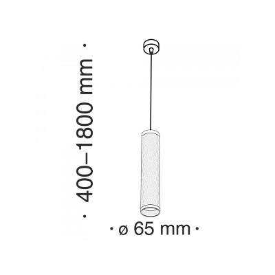 Подвесной светильник Focus Design GU10 1x50Вт P038PL-01B. TM Maytoni