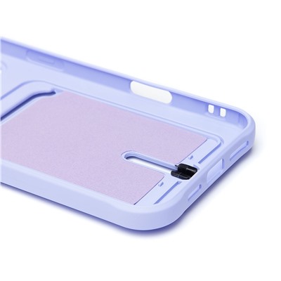 Чехол-накладка - SC304 c картхолдером для "Apple iPhone 16 Plus" (light violet) (234446)