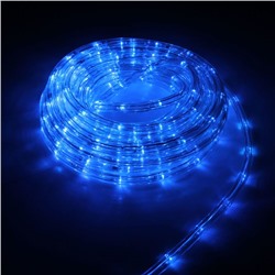 Световой шнур Luazon Lighting 10 мм, IP65, 5 м, 24 LED/м, 220 В, 8 режимов, свечение синее