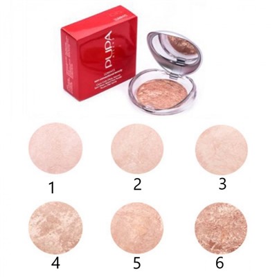 Запеченная пудра для лица Pupa Luminys Baked Face Powder 5