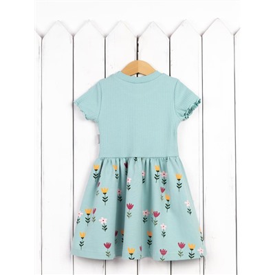 Платье для девочки Baby Boom С231/1-К Б106 Мята - цветы на мяте